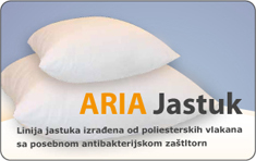 Simpen doo Bujanovac Jastuk Aria sa antibakterijskim svojstvima