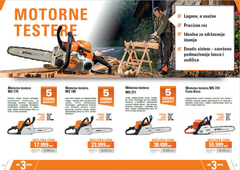 plakat motorne testere stihl braca lazic kosjeric