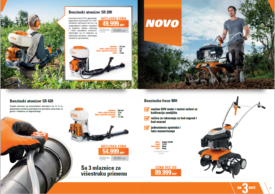 plakat stihl benzinski atomizer i benzinske freze braca lazic kosjeric