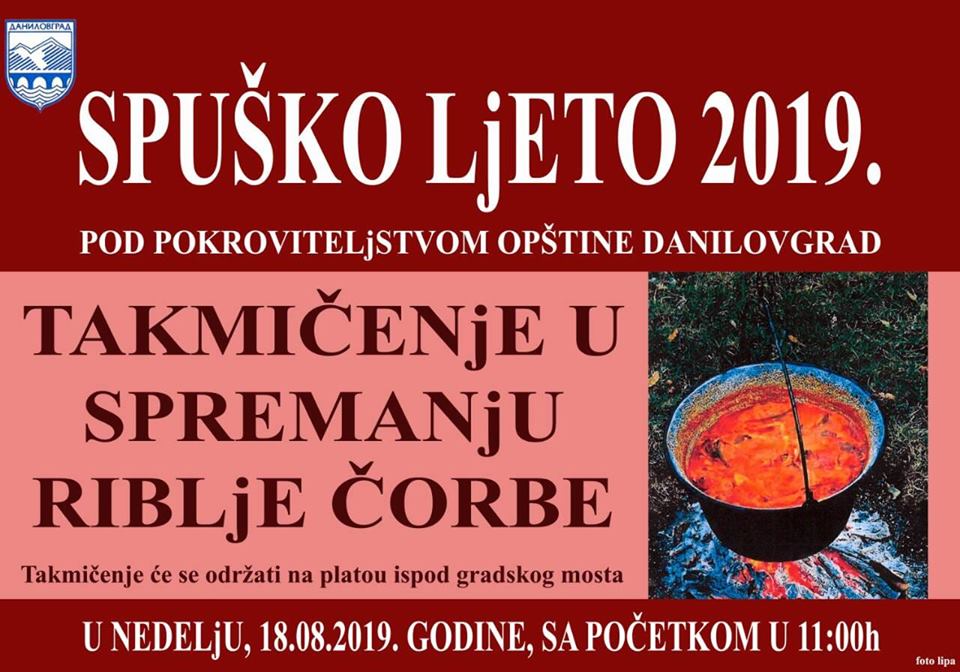 plakat_takmicenje_u_spremanju_riblje_corbe_2019_danilovgrad_spusko_ljeto