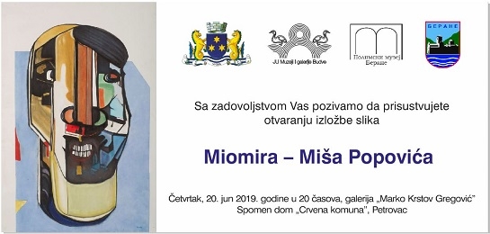 Otvaranje izložbe Miomira Miše Popovića