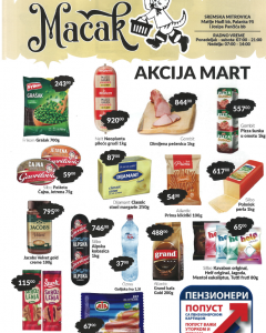 Mesečna akcija za mart 2025 diskont Mačak