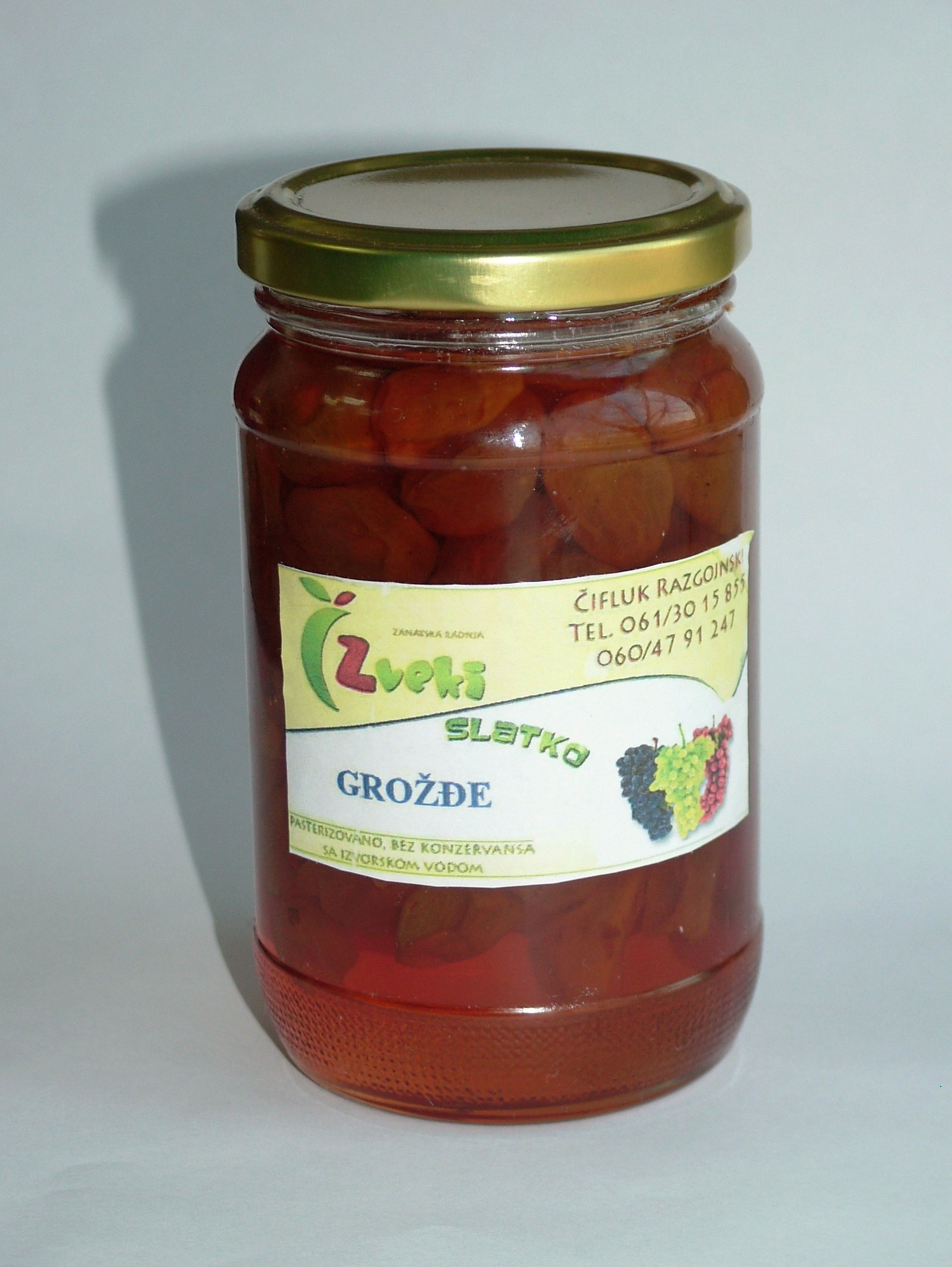 Zveki zr slatko od grožđa