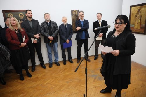 Mr Lucija Đurašković na izložbi Ikone Paštrovića i Budve 2020 Beograd Photo Bojan Ćirković