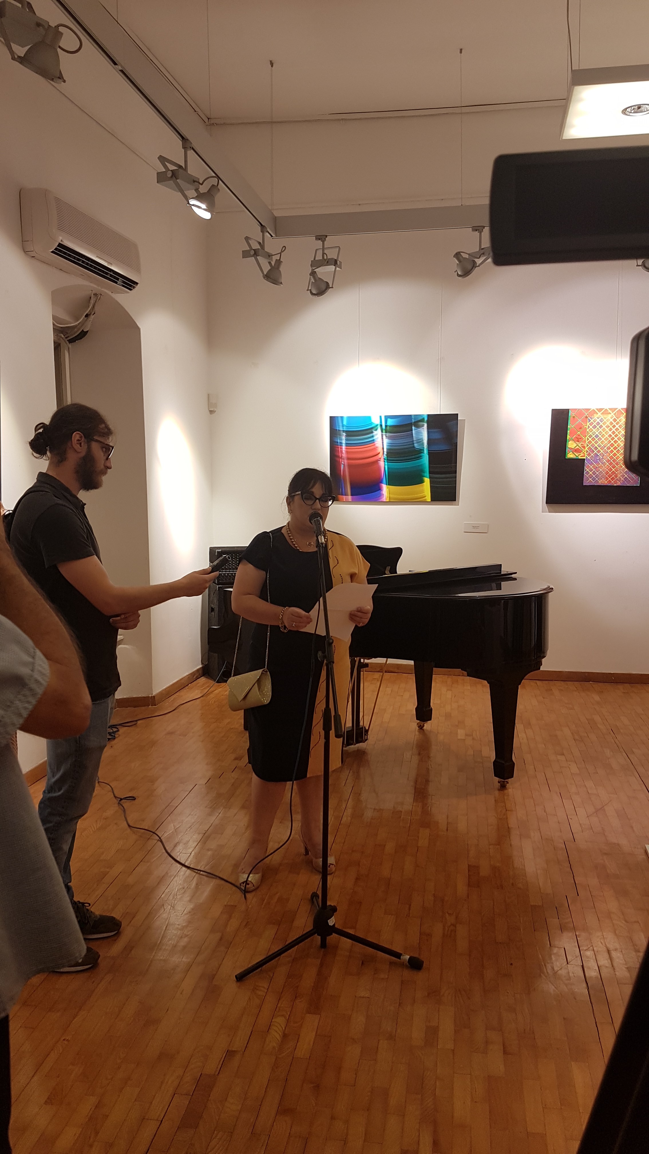 direktorica ju muzeji i galerije budve mr lucija djuraskovic na otvaranju izlozbe nova realnost 2019 budva