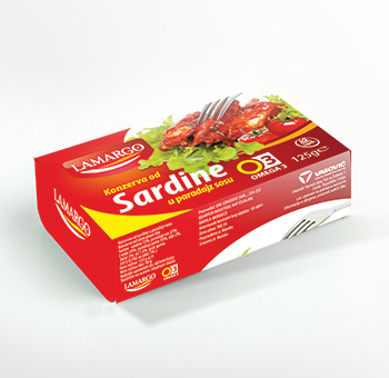 Vasović doo Čačak Lamargo sardine u paradajz sosu