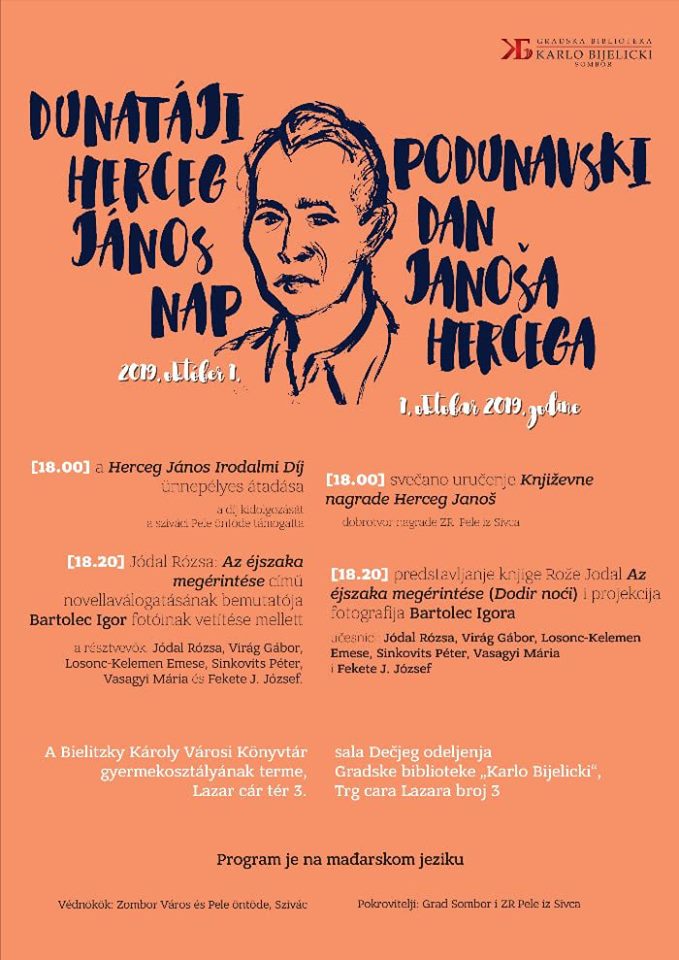 plakat Podunavski dan Janoša Hercega 2019 Sombor plakat Podunavski dan Janoša Hercega 2019 Sombor