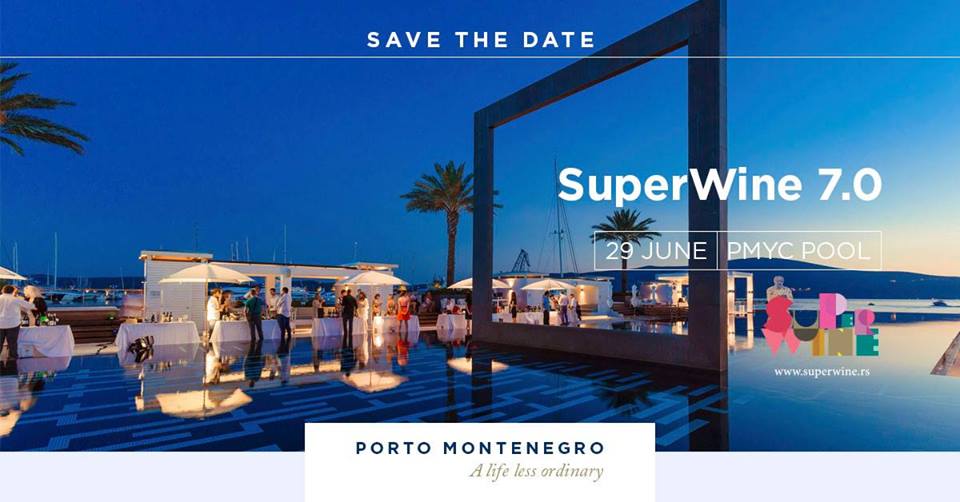 plakat superwine 7.0 porto montenegro 2019 tivat