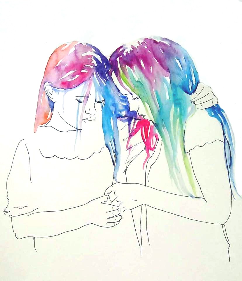 watercolor_and_ink_sisterhood_florensija_sangijao_2018